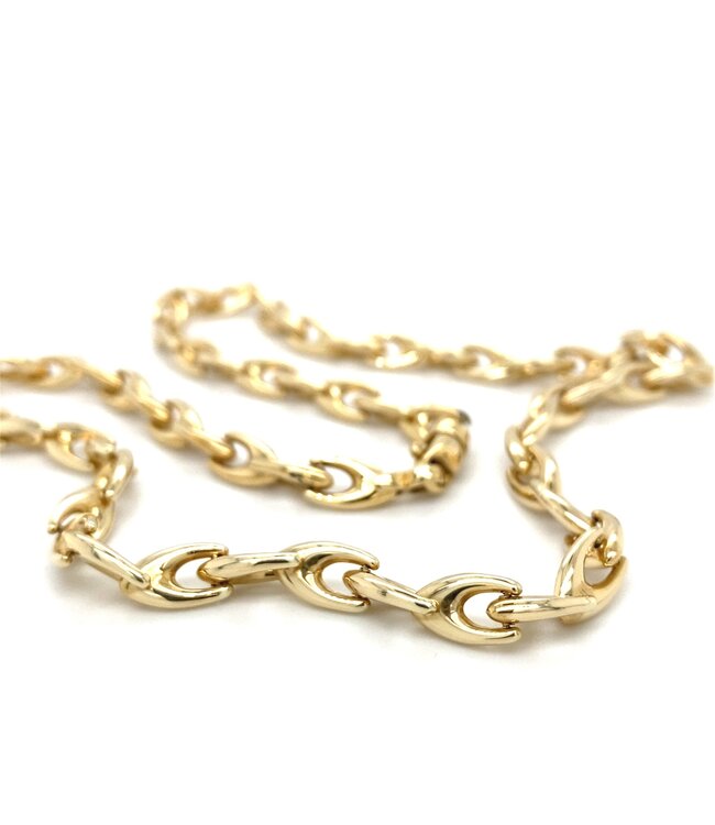 ROEMER geelgouden fantasieschakel collier