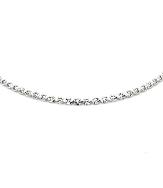 ROEMER witgouden ankercollier rond 50/2.3