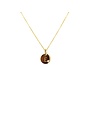 Just Franky Just Franky Coin Necklace met diamant