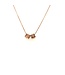 Just Franky Cube Necklace met twee cubes
