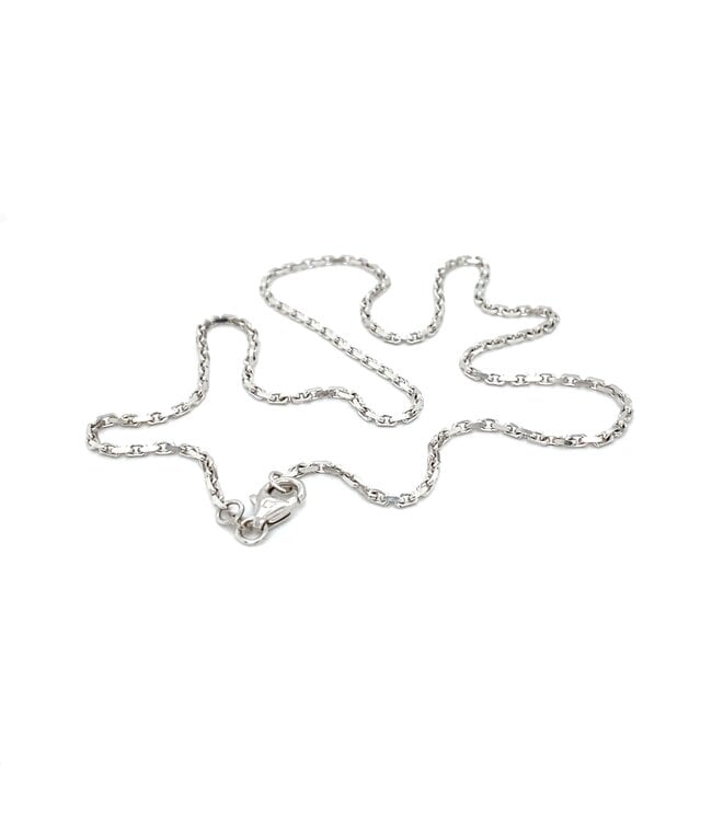 ROEMER witgouden geslepen ankercollier 45/1.8