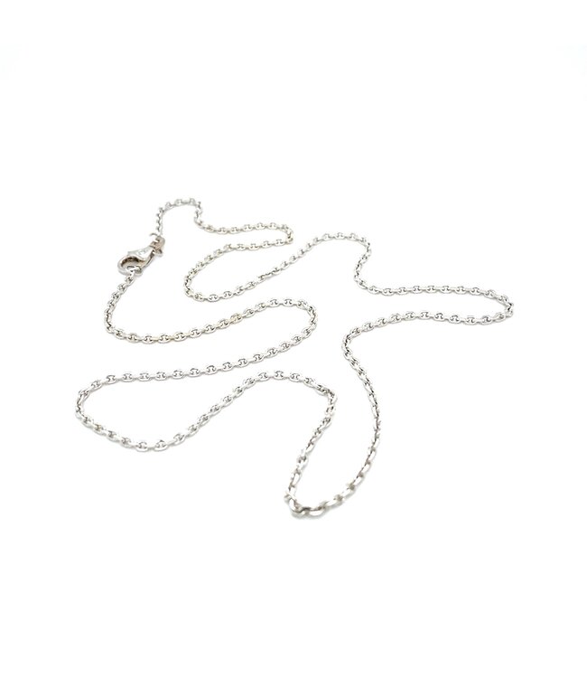 ROEMER witgouden geslepen ankercollier 50/1.5