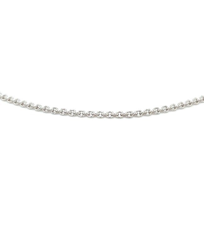 ROEMER witgouden ankercollier rond 50/1.9