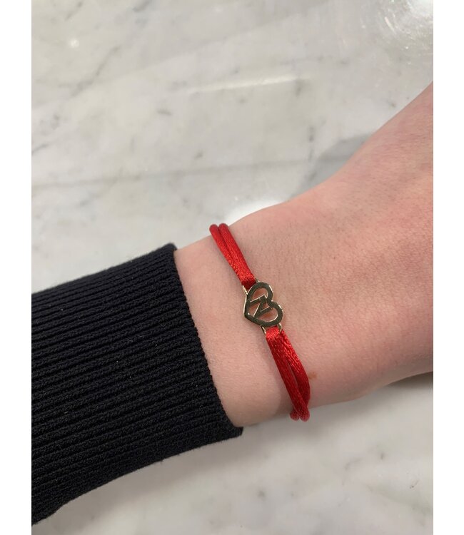 ROEMER by Bregje letterarmbandje hartje N