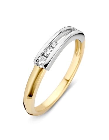 Excellent Jewelry Excellent bicolor gouden ring met briljanten RG414602