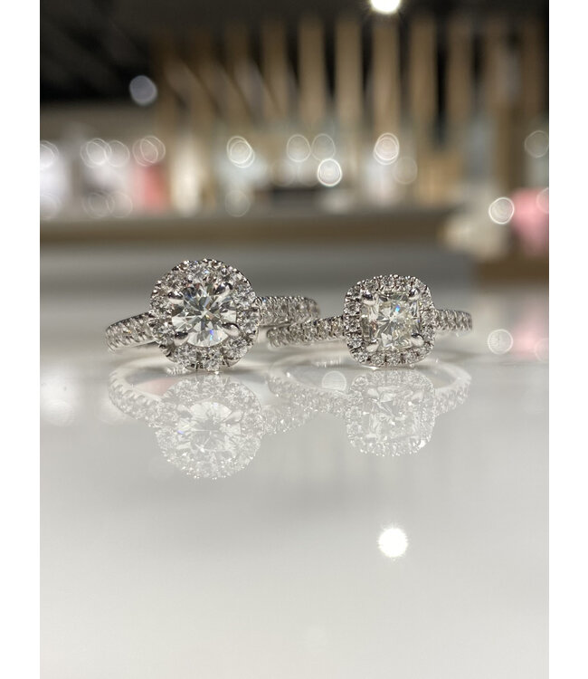 Roemer ring 18kt witgoud met 1.12 ct briljant