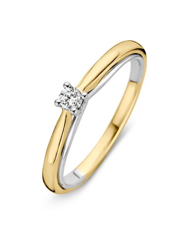 Excellent Jewelry Excellent  bicolor gouden solitair ring RG416140