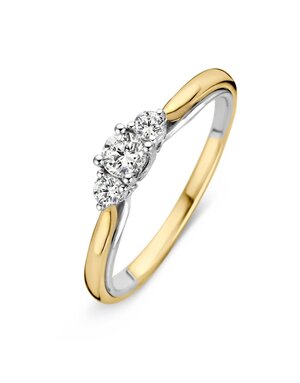 Excellent Jewelry Excellent bicolor gouden ring met briljant RG416899