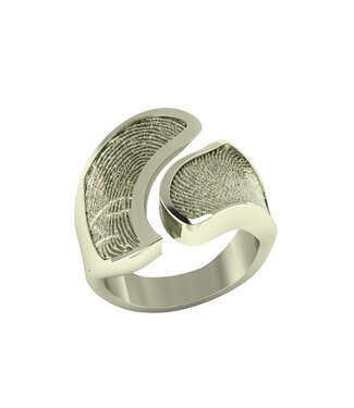 Touche Sieraden Touche Ring 2 vingerafdrukken zilver TOUDR5