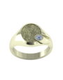 Touche Sieraden Touche Ring vingerafdruk met zirconia zilver TOUDR1