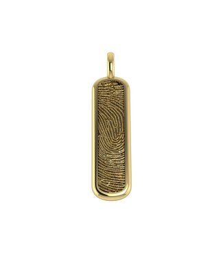 Touche Sieraden Touche hanger vingerafdruk geelgoud  TOUH4
