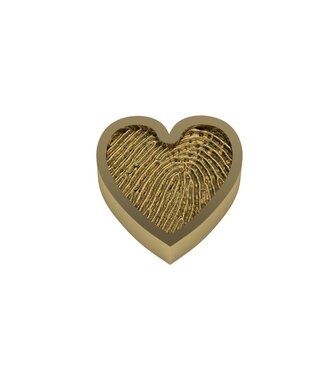 Touche Sieraden Touche hanger hartje vingerafdruk geelgoud  TOUH5-M