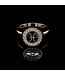 Touche Ring vingerafdruk rondje bicolor met diamant (lab) TOUDR8