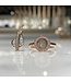 Touche Ring vingerafdruk rondje bicolor met diamant (lab) TOUDR8