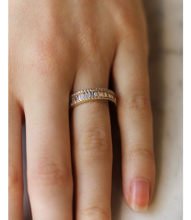 ROEMER 18K geelgouden ring met diamanten 0.75 ct maat 53