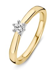 Excellent Jewelry Excellent bicolor gouden solitairring RG416079-56