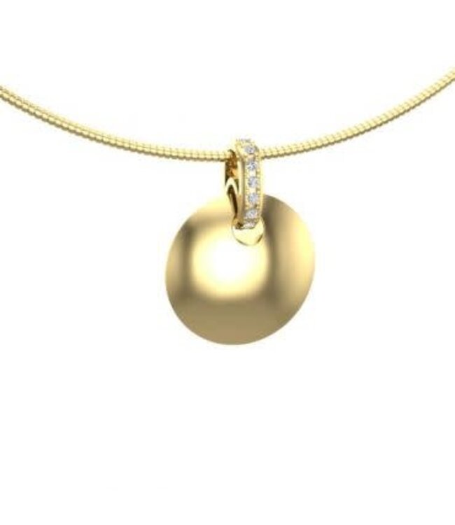 Silent Memories gouden ashanger rond 1071G