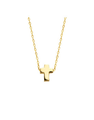 Just Franky Just Franky Capital Necklace Cross 39-41