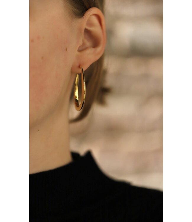 Monzario geelgouden creolen 1033O