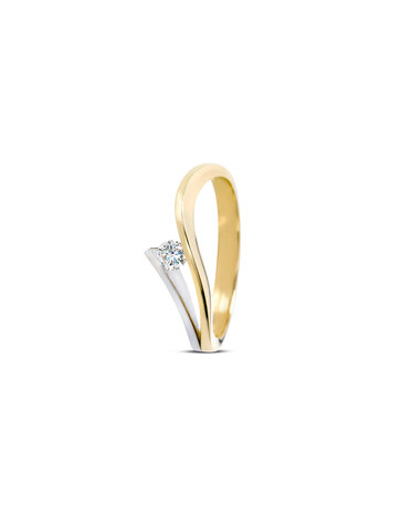 R&C R&C Bicolor gouden ring Victoire RIN0038-SIR010