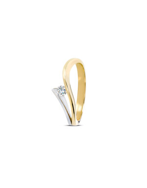 R&C R&C Bicolor gouden ring Victoire RIN0038