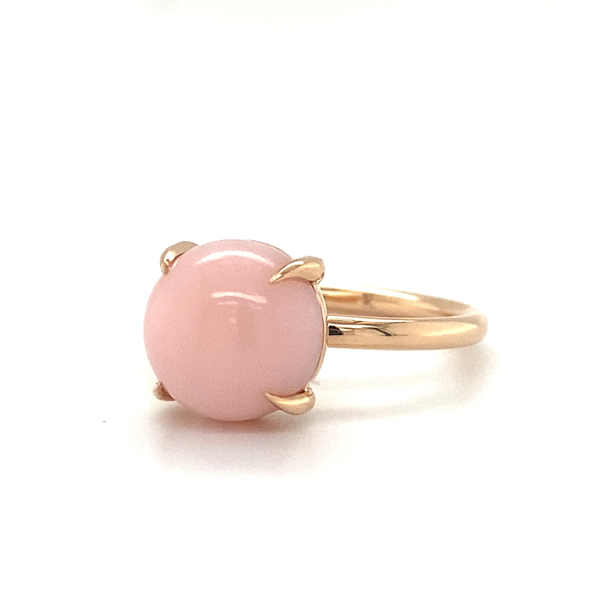 duim verlangen Voetzool Positano roségouden ring met roze Opaal - Roemer juwelier