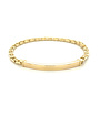 ROEMER ROEMER 18K geelgouden herenarmband met graveerplaat