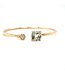 Positano Bangle 18K rosegoud met Praseoliet en diamant