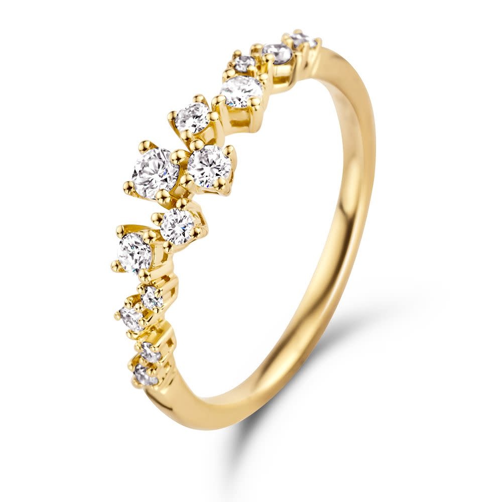 Excellent Jewelry Excellent geelgouden ring met diamant 0,37ct RG117149