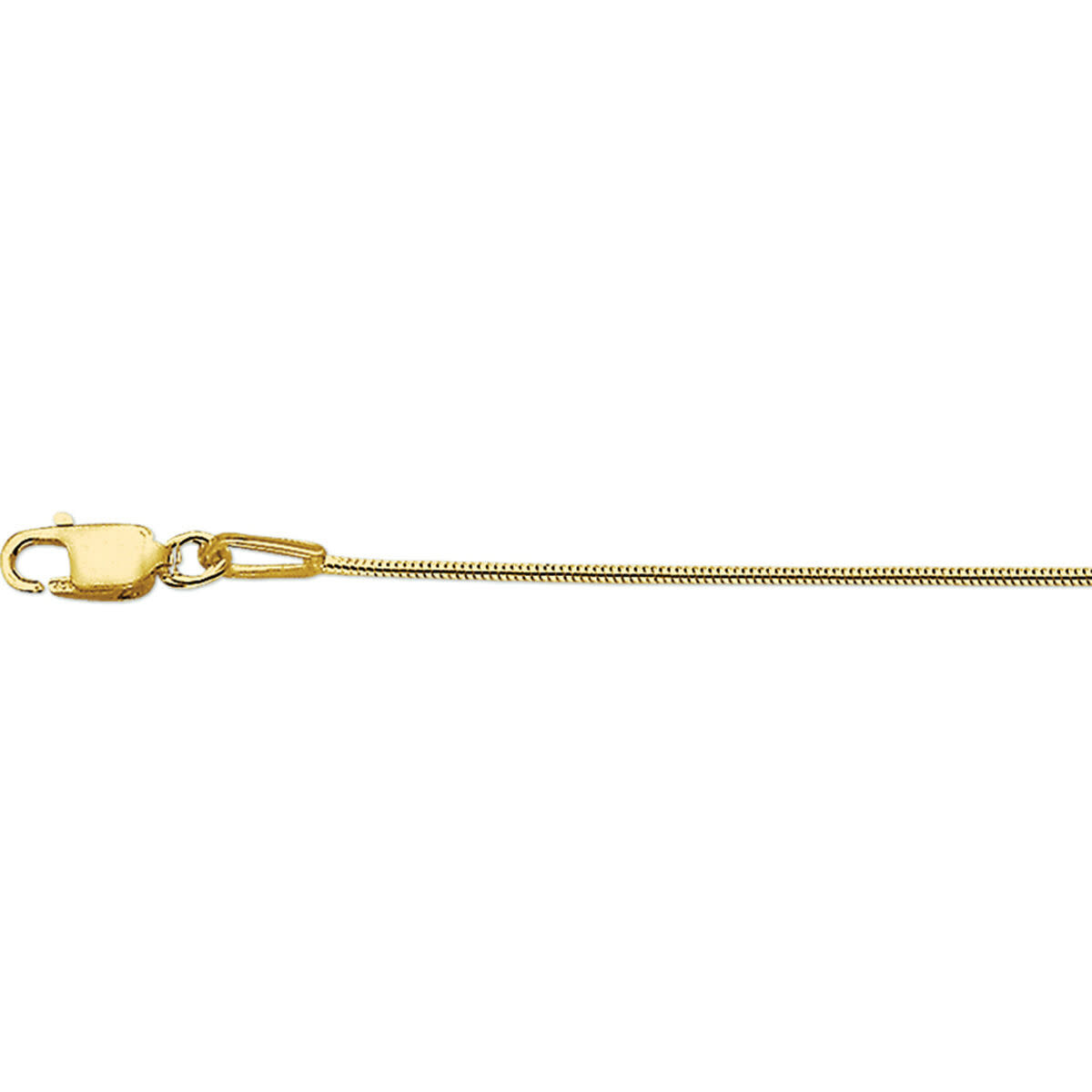 ROEMER 14K Geelgouden slangencollier 1,1mm 45cm