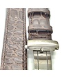 Seiko Seiko horlogeband bruin krokodillenleder met vouwsluiting voor SPB059J1