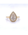 ROEMER ROEMER 18K geelgouden ring met diamant 1.26ct peer geslepen