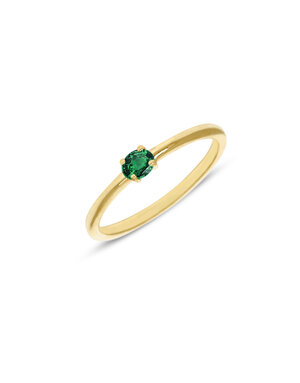 Miss Spring Miss Spring Ring Brilliantly Oval groene toermalijn