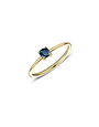 Miss Spring Miss Spring geelgouden ring met London Blue Topaz