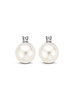 Excellent Jewelry Excellent oorsterkers witgoud met cultivé parel & briljant OC216981
