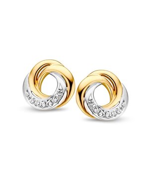 Excellent Jewelry Excellent oorstekers bicolor briljant 0,06 crt. OG416456