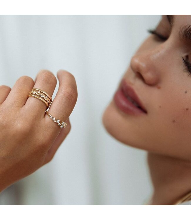 Excellent geelgouden ring met diamant 0,37ct RG117149