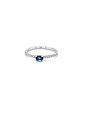 Miss Spring Miss Spring Ring Brilliantly Oval met london blue topaas en diamant 0.12ct