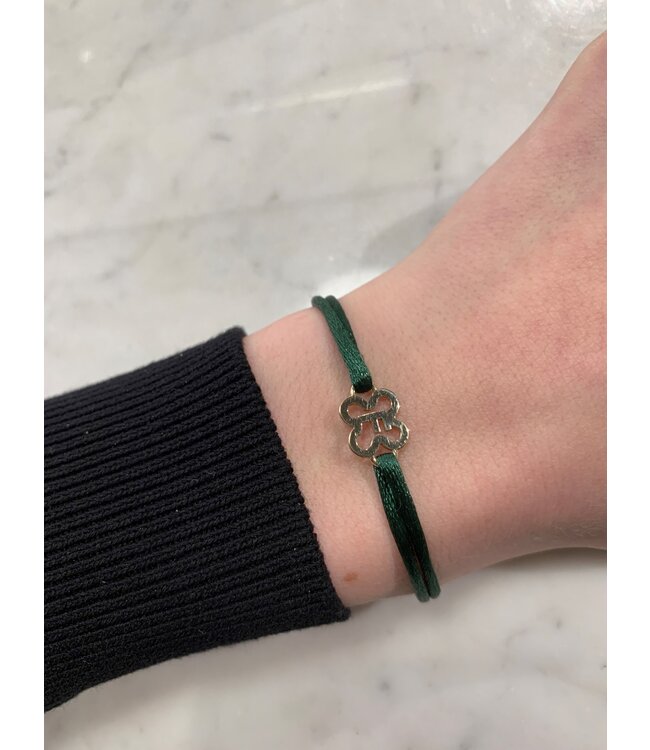 ROEMER by Bregje letterarmbandje klavertje F