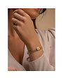Sparkling Jewels Armband Baguette Peach Rhodonite gold