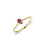 Miss Spring Miss Spring Ring Brilliantly Pear met roze Toermalijn