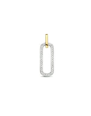 ROEMER ROEMER Bicolor gouden hanger met diamant 0.09ct