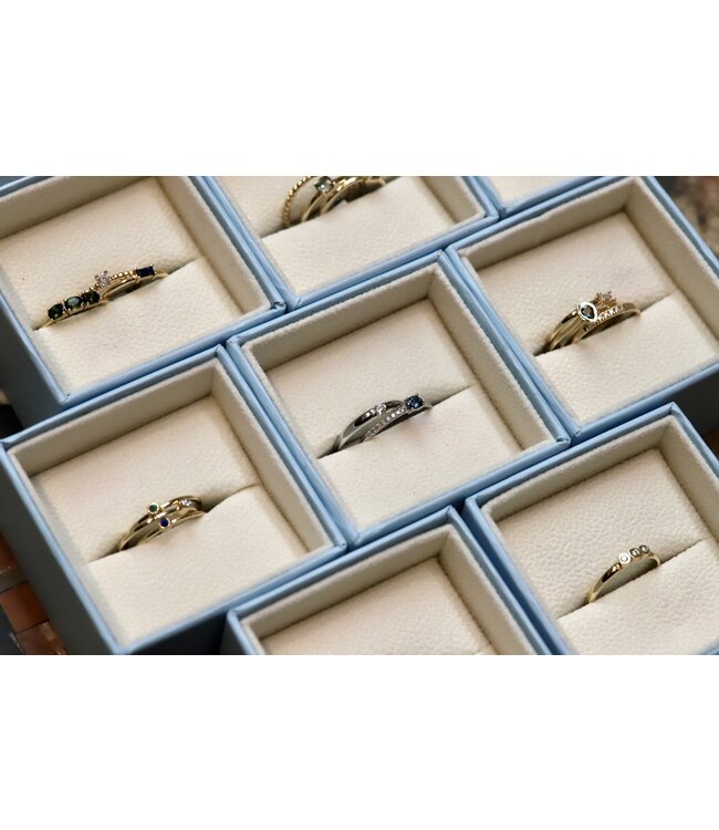 Miss Spring witgouden ring Bibi solitair 0.06ct