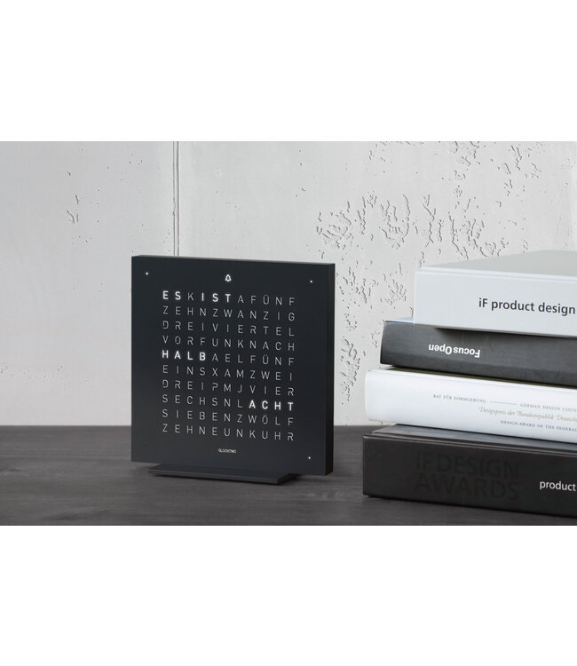 Qlocktwo Touch  Deep Black