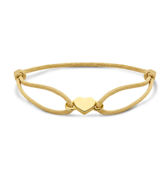 Just Franky Ashes Bracelet Heart Cord