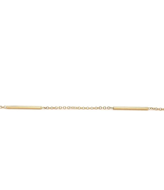 ROEMER geelgouden collier anker 1mm/45cm