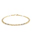 ROEMER 14k bicolor gouden armband valkenoog 3.5mm/19.5cm