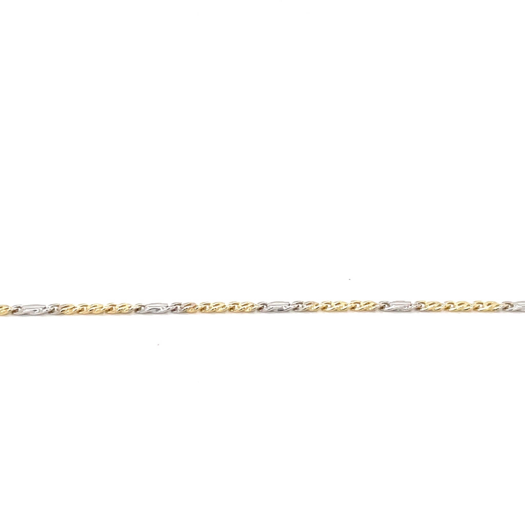 ROEMER ROEMER bicolor gouden armband valkenoog 2mm/19.5cm