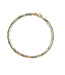 ROEMER ROEMER 14k bicolor gouden armband valkenoog 4mm 19.5cm