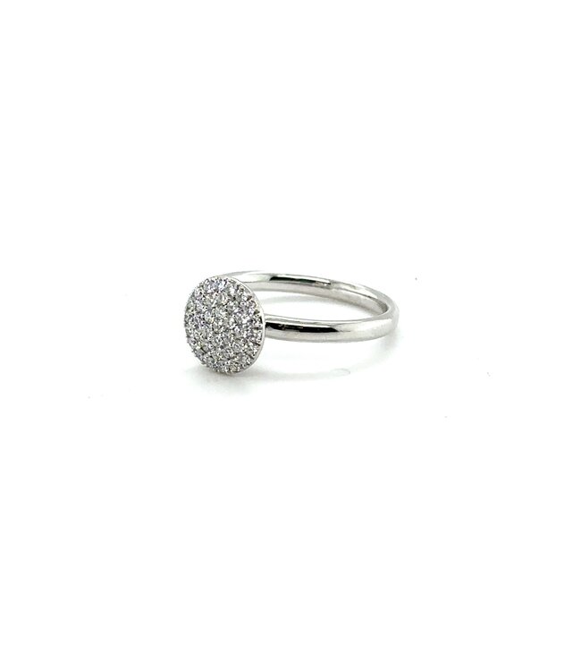 Positano 18k witgouden ring met diamant (0.40ct)